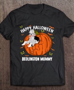 Happy Halloween Bedlington Mummy t shirt