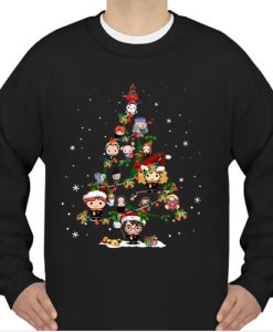 Harry Potter Chibi Characters Christmas Tree sweatshirt