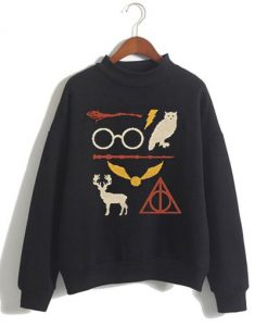 Harry Potter Owl Deathly Hallows Ugly Christmas Sweatshirt