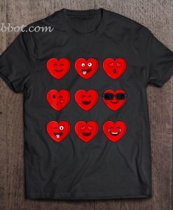 Heart Emojis Emoticons t shirt