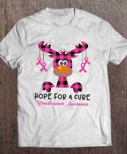 Hope For A Cure reindeer t shirt