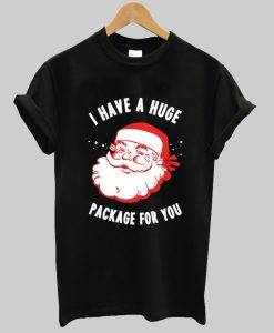 I Have A Huge Package For You Santa Tshirt