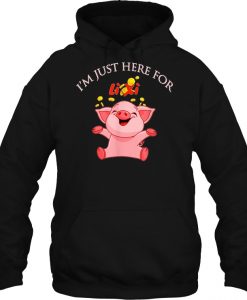 I’m Just Here For Lì Xì pig hoodie