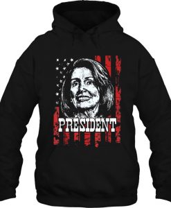 Nancy Pelosi President American Flag hoodie