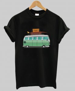 New Travelling Beach Campervan T Shirt