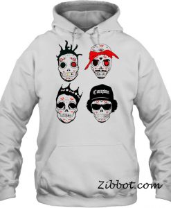 RIP MCs Gangsta Rapper Sugar Skull hoodie