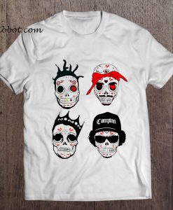 RIP MCs Gangsta Rapper Sugar Skull t shirt