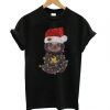 Santa Baby Sloth Christmas light t shirt