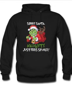 Sorry Santa naughty just feels so nice hoodie