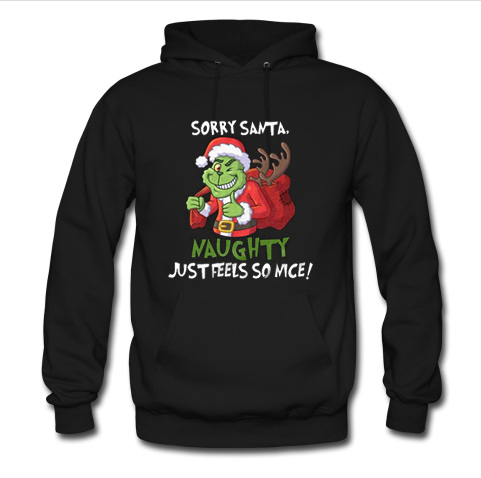 Sorry Santa naughty just feels so nice hoodie