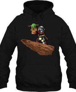 Star Wars The Mandalorian Darth Vader And Yoda hoodie