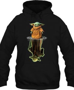 Star Wars The Mandalorian The Child And The Old Yoda hoodie