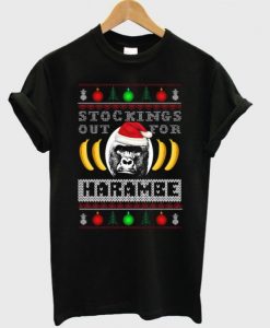 Stockings Out harambe Christmas t shirt