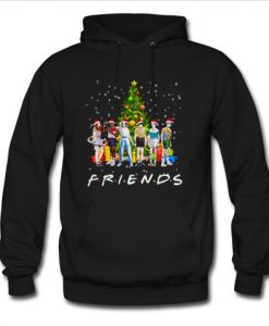 Stranger Things characters Friends Christmas tree hoodie