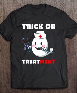 Trick Or Treatment Cute Boo Nurse Halloween t shirt