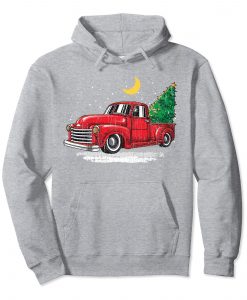Vintage Truck Christmas Tree Hoodie