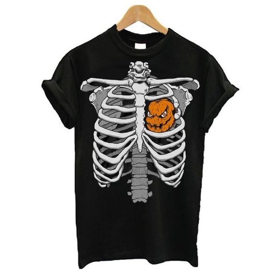 Xray Pumpkin Heart T-Shirt