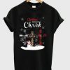 christmas begins with christ t shirt