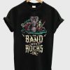 the band with rocks in t-shirt