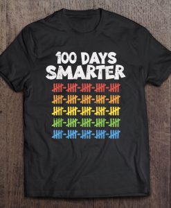 100 Days Smarter 100Th Day Of School Rainbow t shirt