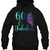 60 & Fabulous Peacock Feather Diamond Birthday hoodie