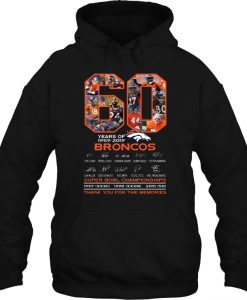 60 Years Of 1959-2019 Broncos hoodie