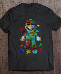 Autism Awareness Super Mario t shirt