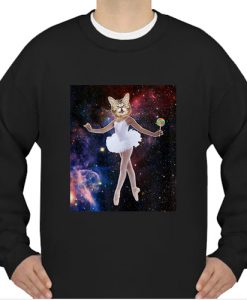 Ballet Cat Shirt Cute Space Dance sweatshirt