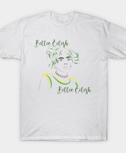 Billie Eilish green hair T-Shirt