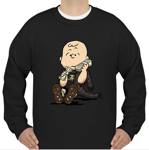 Charlie Brown Yeezy Mauve sweatshirt