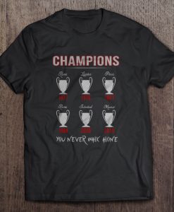 Cup Champions Of Liverpool tshirt