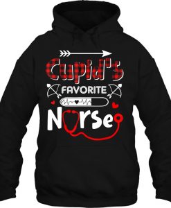 Cupid’s Favorite Nurse Valentine hoodie