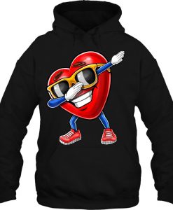 Dabbing Heart Valentine hoodie