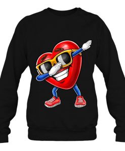 Dabbing Heart Valentine sweatshirt