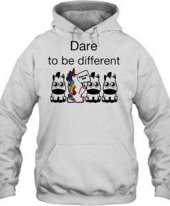 Dare To Be Different Kiss My Ass LGBT Unicorn hoodie