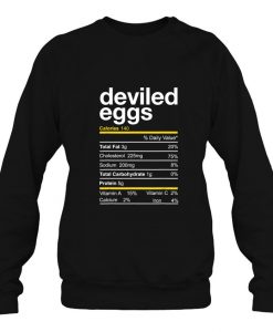 Deviled Egg Nutrition Facts sweatshirt