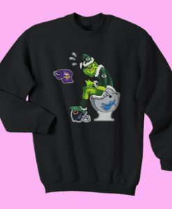 Grinch Santa Green Bay Packers Toilet sweatshirt