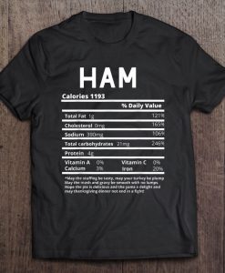 Ham Nutrition t shirt