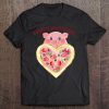 Happy Valentine Pig With Heart Pizza t shirt