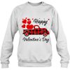 Happy Valentine’s Day Red Plaid Truck sweatshirt