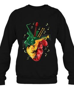 Heart Reggae Music sweatshirt