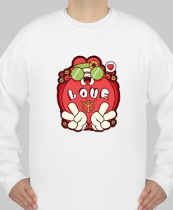 Hippie Love Cartoon Sweatshirt