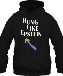 Hung Like Epstein Eggplant hoodie