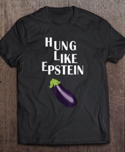 Hung Like Epstein Eggplant t shirt