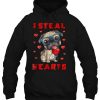 I Steal Hearts Pug Dog Valentine’s Day hoodie