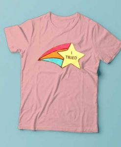 I Tried Rainbow Star t shirt