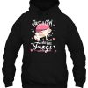 Just A Girl Who Loves Frogs Floral hoodie