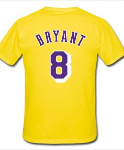 Kobe Bryant 8 back t shirt