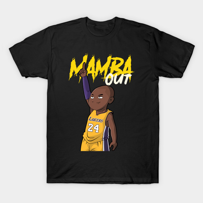 Kobe Cartoon mamba out T-Shirt