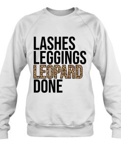 Lashes Leggings Leopard Done sweatshirt